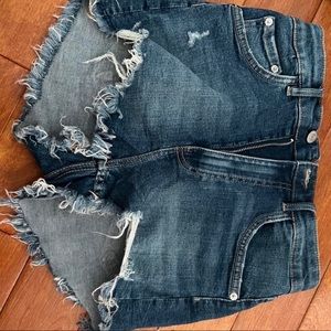 Women’s small blue jean shorts